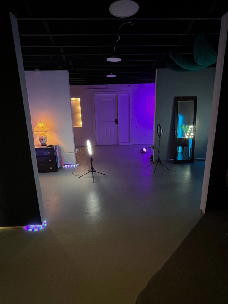 image of the content studio with 4 themed sections